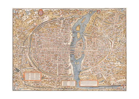Plan de Paris au XVI ° siècle