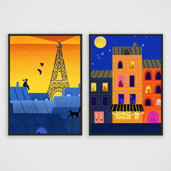 Affiches encadrées Nuits Parisiennes