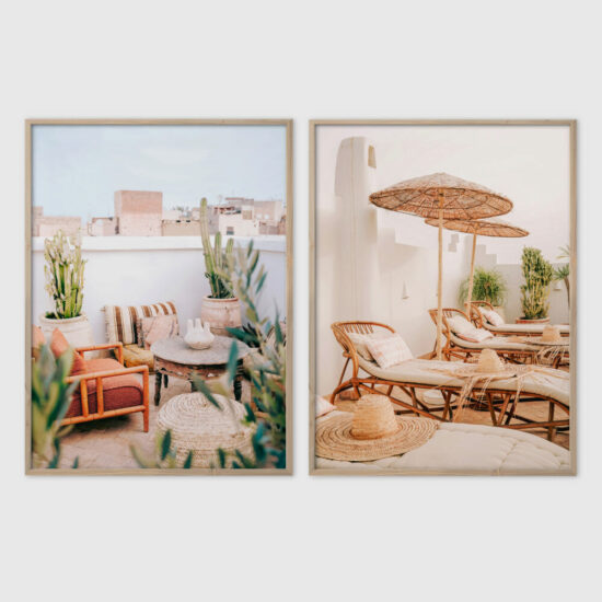 Affiches encadrées Beige Moroccan Rooftop